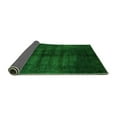 thumbnail image 2 of Ahgly Company Indoor Round Abstract Green Modern Area Rugs, 3' Round, 2 of 4