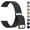 Black, variant on 20mm 22mm Watch Bands Stainless Steel Metal Quick Release Replacement Wristband Straps for Men Women