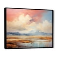 thumbnail image 2 of Designart "Tranquil Pastel Plains" Minimalism Floater Framed Canvas Art Print, 2 of 5
