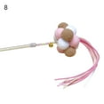 thumbnail image 2 of Flmtop Manual Cat Stick Interactive Pompom Tassel Teasing Wand Kitten Toy Pet Supply #8, 2 of 9