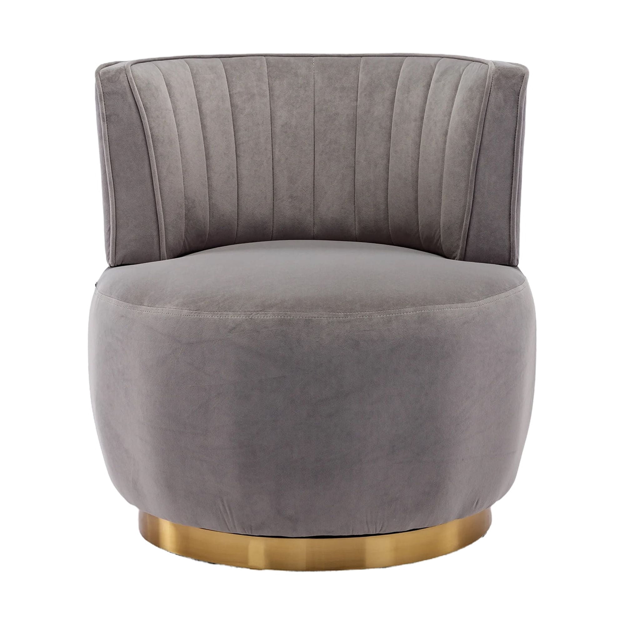 MAYEERTY 360 Degree Swivel Cuddle Barrel Accent Sofa Chairs, Round Armchairs with Wide Upholstered, Fluffy Velvet Fabric Chair for Living Room, Bedroom, Office, Waiting Rooms