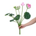 thumbnail image 4 of unbranded Rama Decorativa Con Flor De Loto Artificial Rosa Para De Hogar Y Oficina, 4 of 8