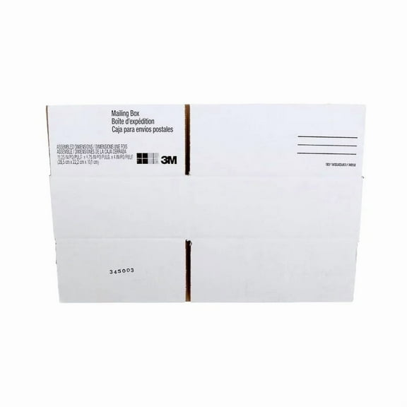 Scatch 11.25" x 8.75" x 4" Medium Mailing Box: Cardboard Shipping & Moving Packaging, White, No Closure