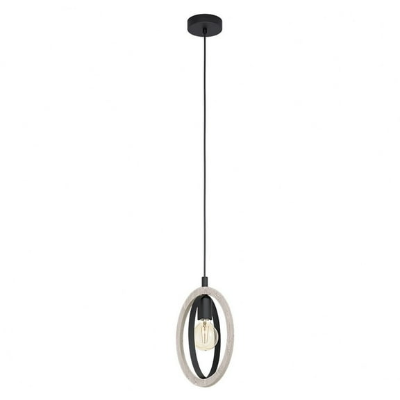 Eglo Lighting - Basildon - 1 Light Open Bulb Mini Pendant-9.75 Inches Tall and