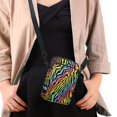 thumbnail image 4 of HELLHERO Rabbit and Flowers Double Deck Shoulder Bag Adjustable Shoulder Strap for Outdoor Holiday Travel, 4 of 7