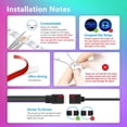 thumbnail image 7 of Nexillumi 16.4 Foot LED Strip Lights with Remote Music Sync LED Lights for Bedroom Color Changing SMD5050 RGB LED Strip Lights, 7 of 7