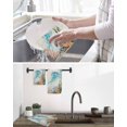 thumbnail image 5 of Jellyfish Coastal Kitchen Dish Towels for Drying Dishes Set of 2, Summer Nautical Starfish Coral Beige Waffle Weave Microfiber Hand Tea Bathroom Towels Quick Dry & Absorbent Towel 15.7x23.6, 5 of 7