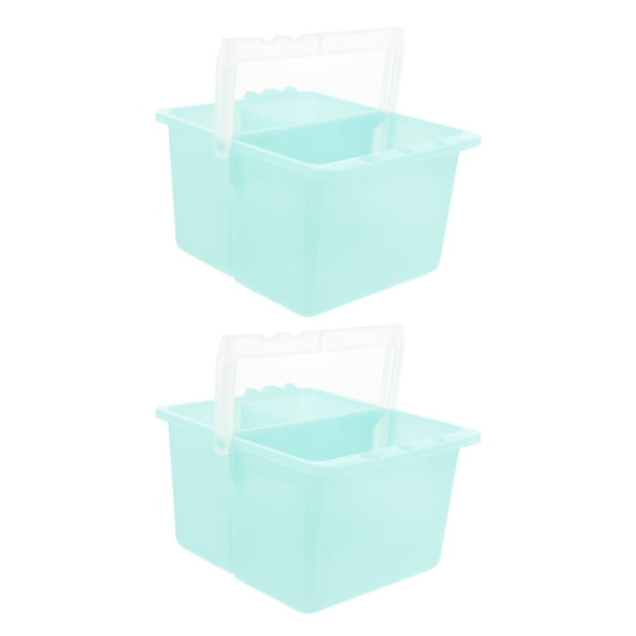 2 cubos de plástico multifunción para pinceles de artista. Lavador de pinceles.