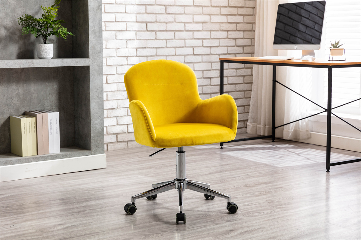 Accent Chair,Velvet Swivel Shell Chair Executive Office Chair with