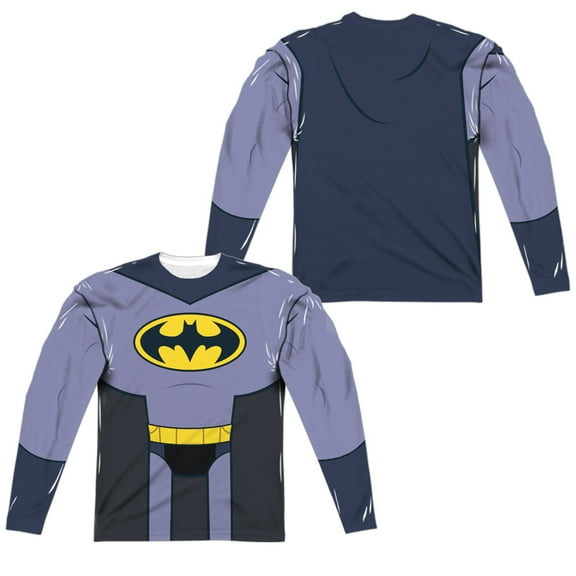 Teen Titans Go To The Movies - Batman Uniform (Front/Back Print) - Regular Fit Long Sleeve Shirt - X-Large