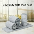 thumbnail image 3 of tredstone 5 Pieces Mops Replacement Head Floor Cleaning Self-adhesive Cloth Microfiber Water Absorbent Pad Rag for Bathroom Washroom 32x10.5, 3 of 9