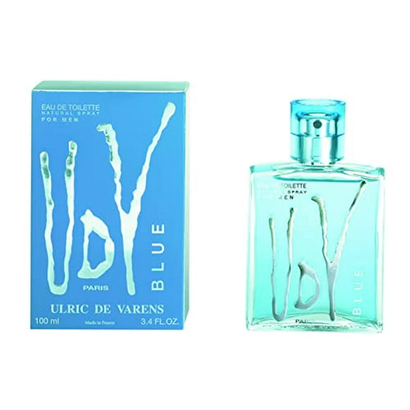 Udv Blue By Ulric De Varens For Men Eau De Toilette Spray, 3.4-Ounces
