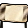 thumbnail image 4 of Baxton Studio Dannon Cream Fabric and Black Wood 2-Piece Dining Chair Set, 4 of 9