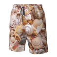 thumbnail image 4 of Balery Colorful Seashells Traje de Baño Estilo Hawaiano para Hombre, Shorts de Secado Rápido con Bolsillos-Small, 4 of 6