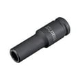thumbnail image 1 of Unique Bargains 1/2' Drive 11mm 12-Point Deep Impact Socket, CR-MO Steel 78mm Length, Metric Sizes, 1 of 5
