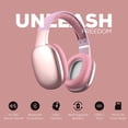 thumbnail image 5 of Gabba Goods Wireless Over Ear Bluetooth Headphones with Microphone - Wireless Headset -Noise Reduction - Bluetooth , Wired ,Built in Micro SD For Travel , Home, Work TV ,PC ,Gaming ,Cellphone (Pink), 5 of 9