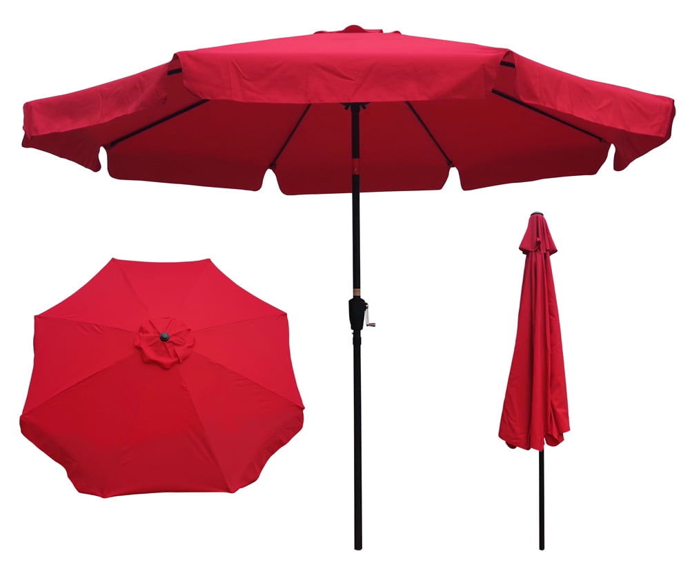 Outdoor Furniture Umbrella for Patio Beach Deck, YOFE 8 Rib Patio