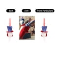 thumbnail image 6 of Independence Day Striped Pentagram Faceless Elderly High Hat Doll, Patriotic Ornament for 4th of July Shelf and Mantel Decor,July 4th Decorations, 6 of 8
