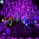 thumbnail image 5 of Luces solares tipo lluvia con forma de meteorito JMEXSUSS, 8 tubos, 144 LED, 5 of 9