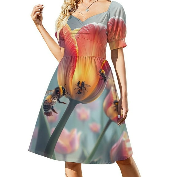 Tulip Short Sleeved Dress Dresses Gala Dresses for Special Events