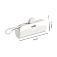 thumbnail image 2 of Mobile Power Bank Carga de teléfono portátil para viajes en el hogar (para iPhone) Blanco, 2 of 4