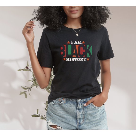 Embroidered Black History Month Sweatshirt, School Celebration Sweater