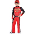 thumbnail image 1 of Suit Yourself Cars Disfraz de Lightning McQueen Muscle para niños, tamaño pequeño, incluye un mono de carreras y una gorra de béisbol SUIT YOURSELF 809801785945, 1 of 1