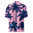 thumbnail image 5 of DENGDENG Big And Tall Hawaiian Shirts For Men Short Sleeve Vacation Casual Tropical Beach Shirt Floral Summer Button Down Hawaii Aloha Shirts Purple Pink L, 5 of 5