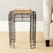 Safavieh Nadia Woven Wire Stool, Brown with Patina