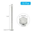 thumbnail image 2 of Unique Bargains Hex Head Lag Screws Bolts, 1/4' x 3-1/2' 304 Stainless Steel Partial Thread Wood Screws, 10 Pack, 2 of 6