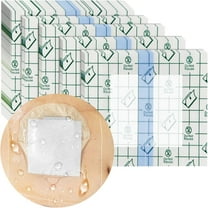 25 Pcs Waterproof Ostomy Shower Cover 8"x8" Stoma Bath Protector Shield Dressing Bandage for Colostomy Supply Pouch Guard Accessory 8x8 Inch (Pack of 25)