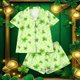 thumbnail image 5 of Blusa de Manga Corta Casual Turndown Botón Impresión Y Pantalones Cortos para las Mujeres Set Corto de Verano, 5 of 6