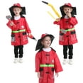 thumbnail image 5 of Toptie Kids Career Costumes Set of 3, Fireman Police Officer Surgeon for Halloween Party, 5 of 7