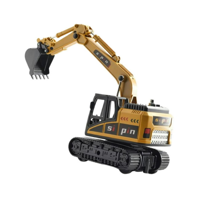 MERIGLARE Excavator Toy Alloy Interactive Imaginative Play Educational Kids Boys Girls Yellow