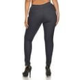 thumbnail image 2 of LAVRA Women's Plus Size Fleece Lined Real Pocket Jeggings Jean Leggings, 2 of 3