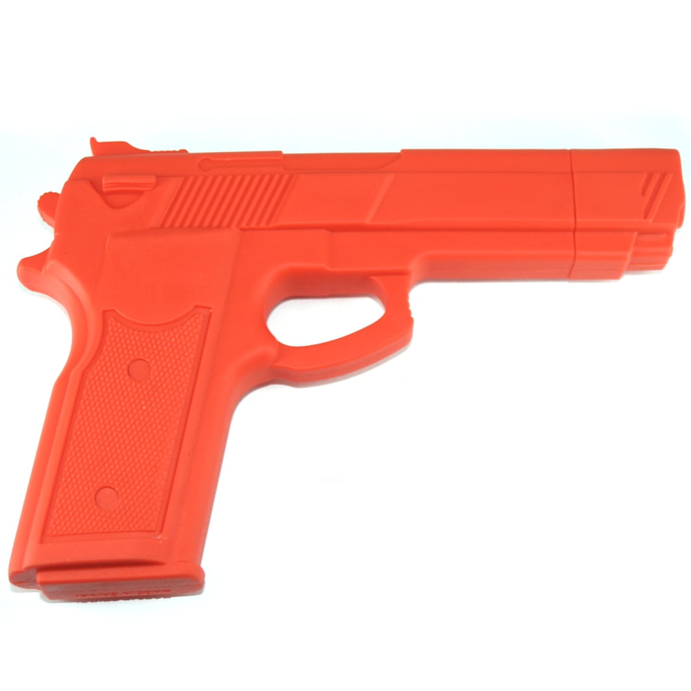 7" ORANGE RUBBER TRAINING GUN Police Dummy Non Firing Real And Look Feel 