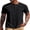 01-Black, variant on Mens Henley Shirts Short Sleeve Casual Button Textured T Shirt Basic Soild Tee Henley Summer Top