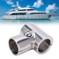 thumbnail image 3 of Tee Pipe Connector, Oxidation Resistance Stainless Steel High Strength T Shape Pipe Fitting Separable  For Marine Ships Yachts Hand Rail Fitting, 3 of 8