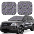 thumbnail image 1 of Vsdgher Purple Butterflies Print Car Windshield Sun Shade, Reflective Sunshade Window Sunshade Sun Visor Protector Fit for Cars,Trucks,SUVs-Medium, 1 of 6