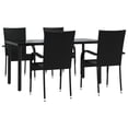 thumbnail image 3 of vidaXL Patio Dining Set Outdoor Dining Set Table and Chair Set for Garden, 3 of 9