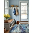 thumbnail image 7 of Unique Loom Jardin Collection Area Rug - Lilly (8' Square Blue/Gray), 7 of 7