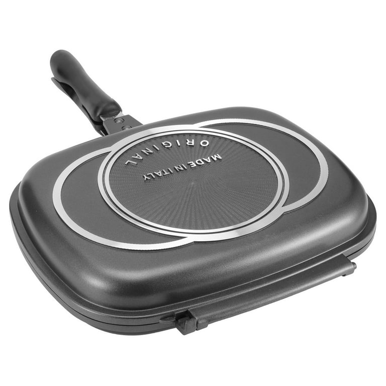 Master Star 36/40cm Double Sided Fry Pan Die-Casting Grill Pan Non-Stick  Baking BBQ/Camping Cooking Tool Durable Gas Cookware