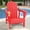 Red, variant on Tappio HDPE Adirondack Chair, Patio Seat All Weather Outdoor Patio Chair with Cup Holder for Lawn Yard Fire Pit, Red