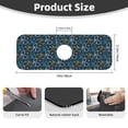 thumbnail image 2 of Vsdgher Bicycle Colorful Kitchen Sink Splash Guard Faucet Mat -1 PC Super Absorbent Fast Drying Mat Sink Gadgets-Splash, Bathroom,Sink Mat,(15" X 5.5" ), 2 of 7