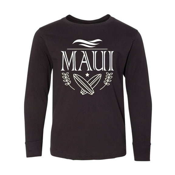 Inktastic Maui Hawaii Surfing Long Sleeve Youth T-Shirt