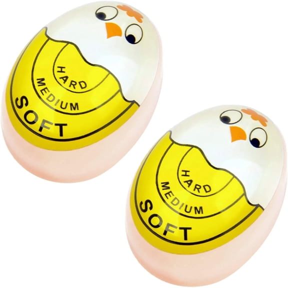 【2 Pack】 Egg Timer Sensitive, Soft Hard Boiled Egg Timer that Changes Color When Done for SoftBoiled Boiled Egg Cook Supplies