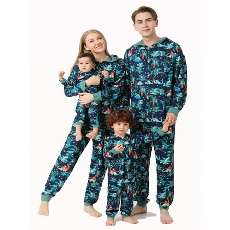

SYNPOS Family Christmas Pajamas Matching Sets Cute Printed Top + Pants Sleepwear Holiday PJs for Women/Men/Kids/Couples