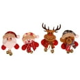 thumbnail image 2 of Teissuly Santa Snowman Christmas Glowing Brooch Decoration 4PC, 2 of 9