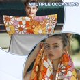 thumbnail image 6 of Kuiaobaty Groovy Flower Print Car Seat Towel Covers Front Seats 60 x 33 Inch Absorbent Microfiber Towels with Storage Bag 60 x 33 Inch Non Slip Car Seat Shield Protector, Orange, 6 of 7