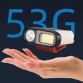 thumbnail image 4 of Linterna frontal LED COB recargable FLhrweasw para acampar correr en bicicleta por la noche Nuevo, 4 of 9